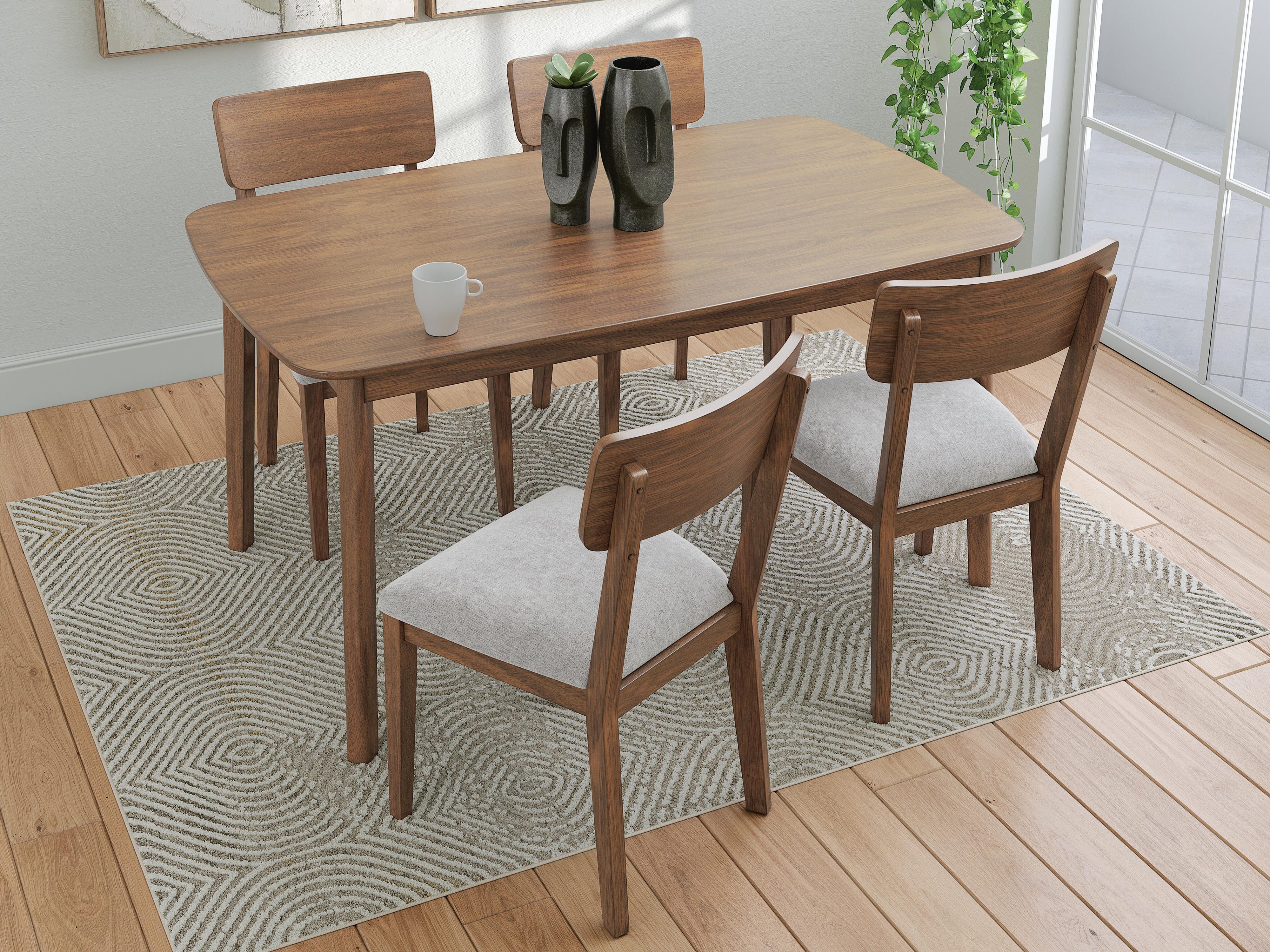 Tameride Dining Table and 4 Chairs (Set of 5)