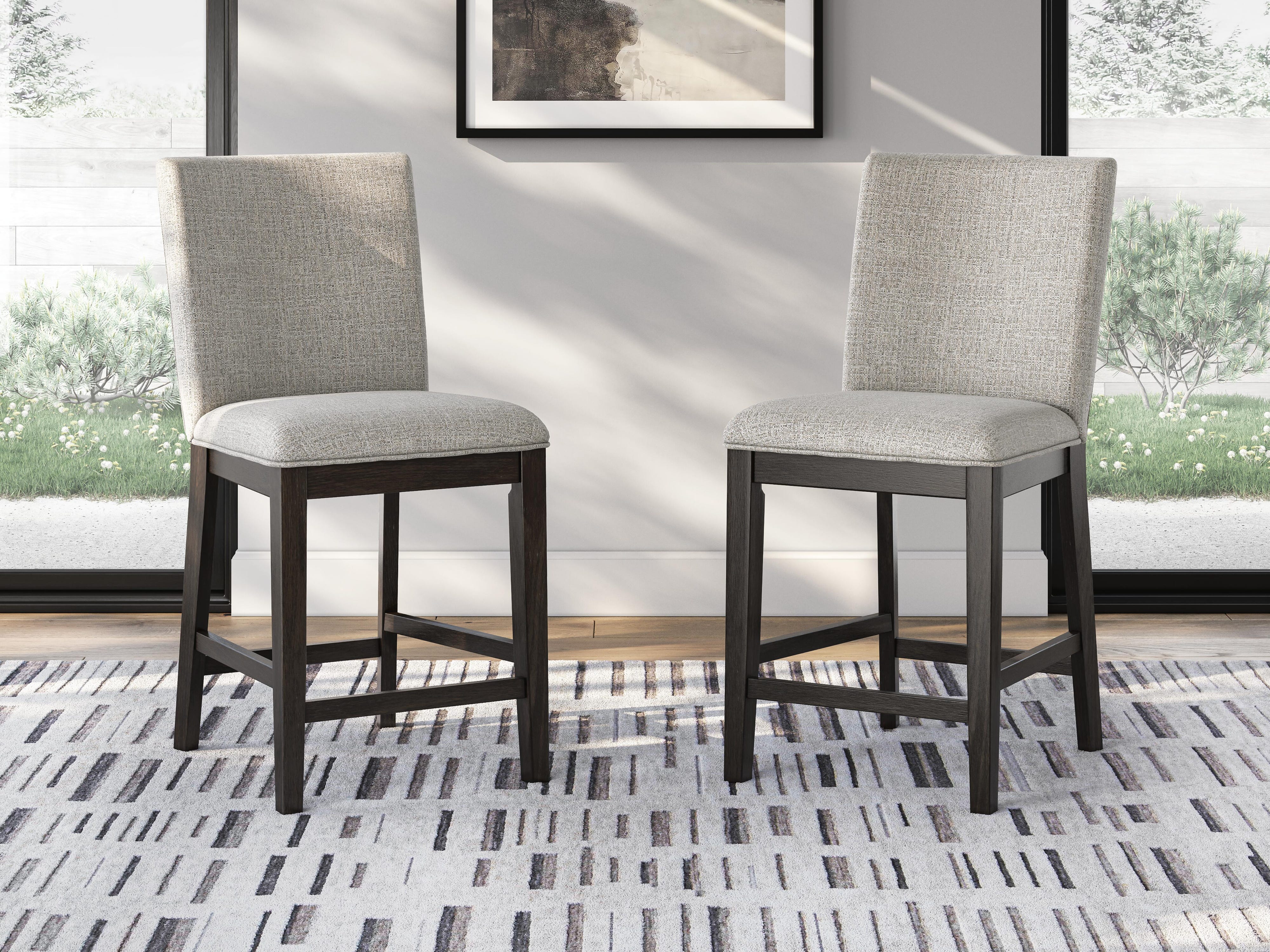 Neymorton Counter Height Dining Table and 4 Barstools