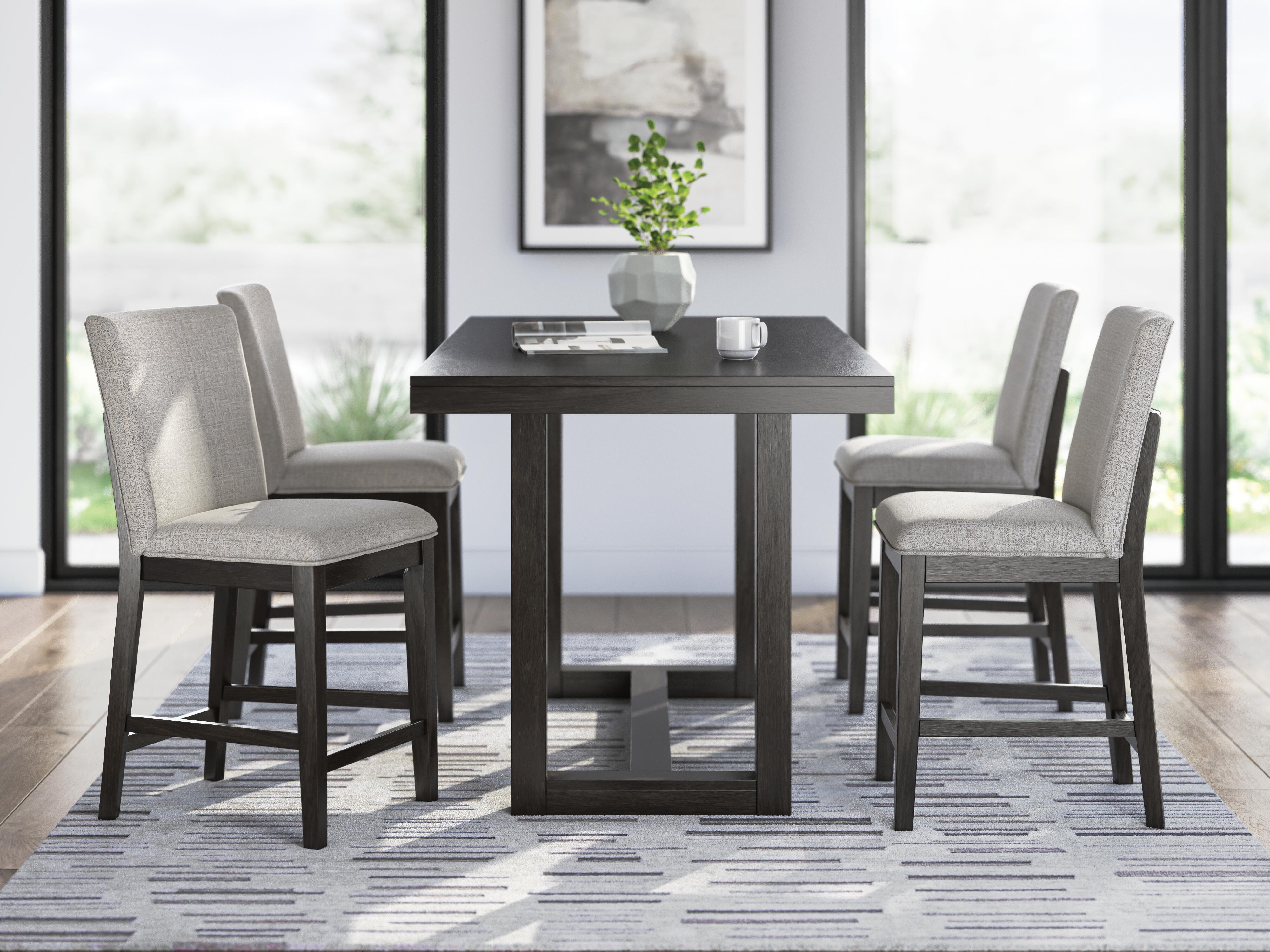Neymorton Counter Height Dining Table and 4 Barstools
