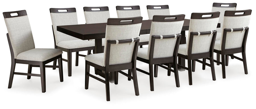 Neymorton Extendable Dining Table and 10 Chairs