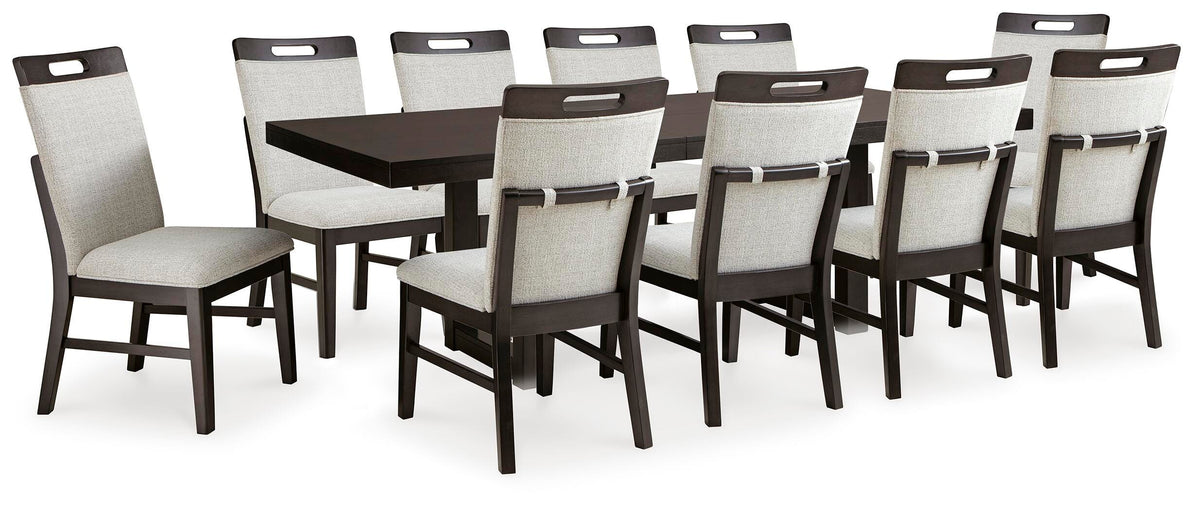Neymorton Extendable Dining Table and 10 Chairs