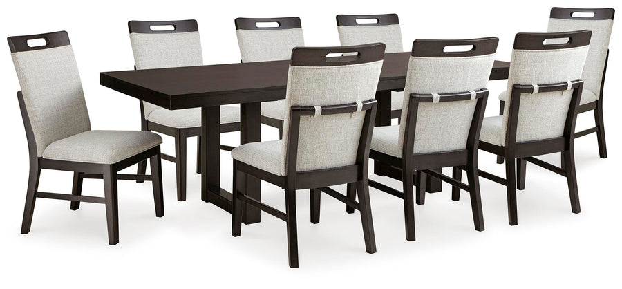 Neymorton Extendable Dining Table and 8 Chairs