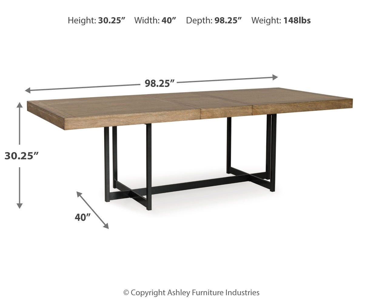 Tomtyn Extension Dining Table and 6 Chairs