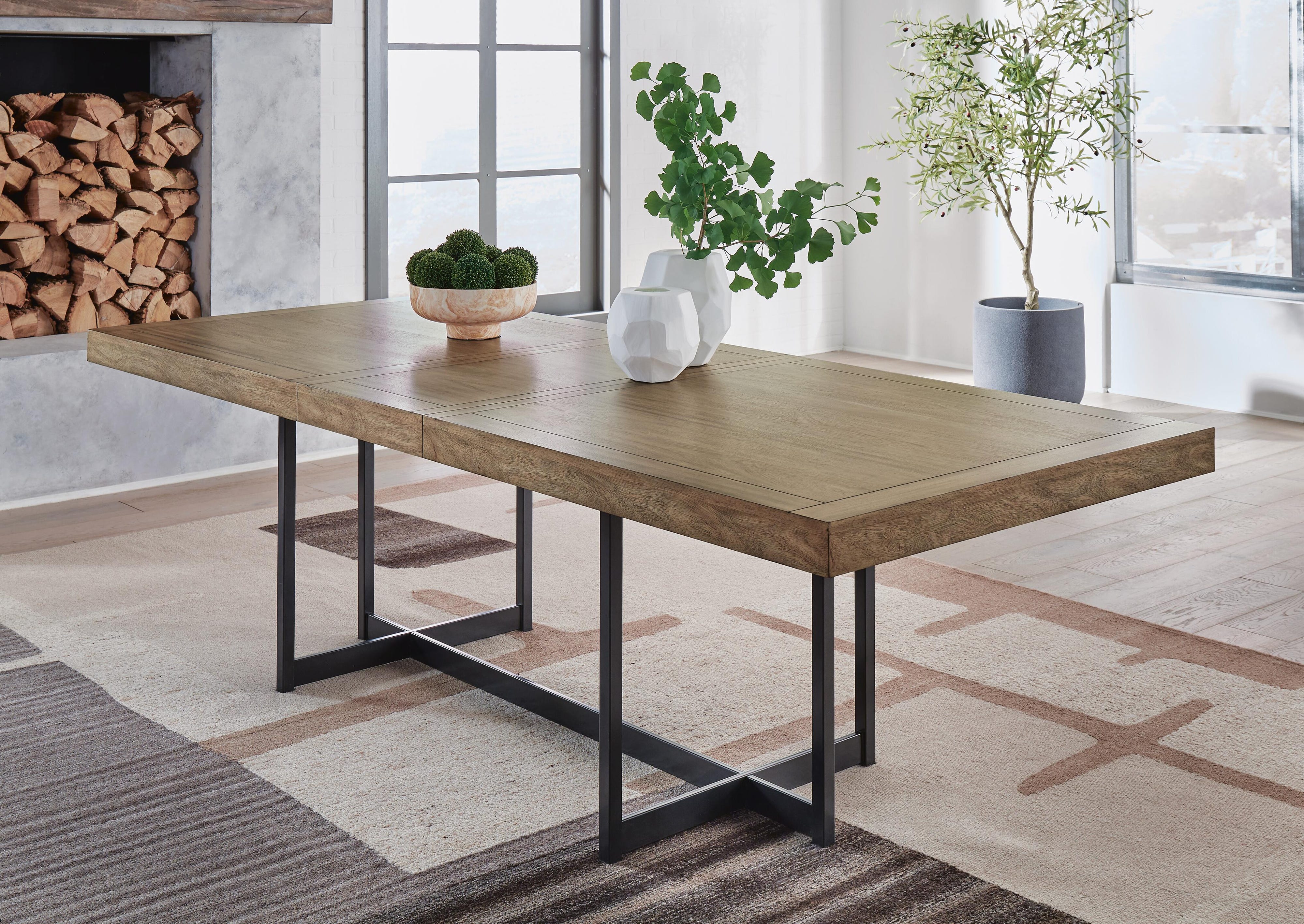 Tomtyn Extension Dining Table and 6 Chairs