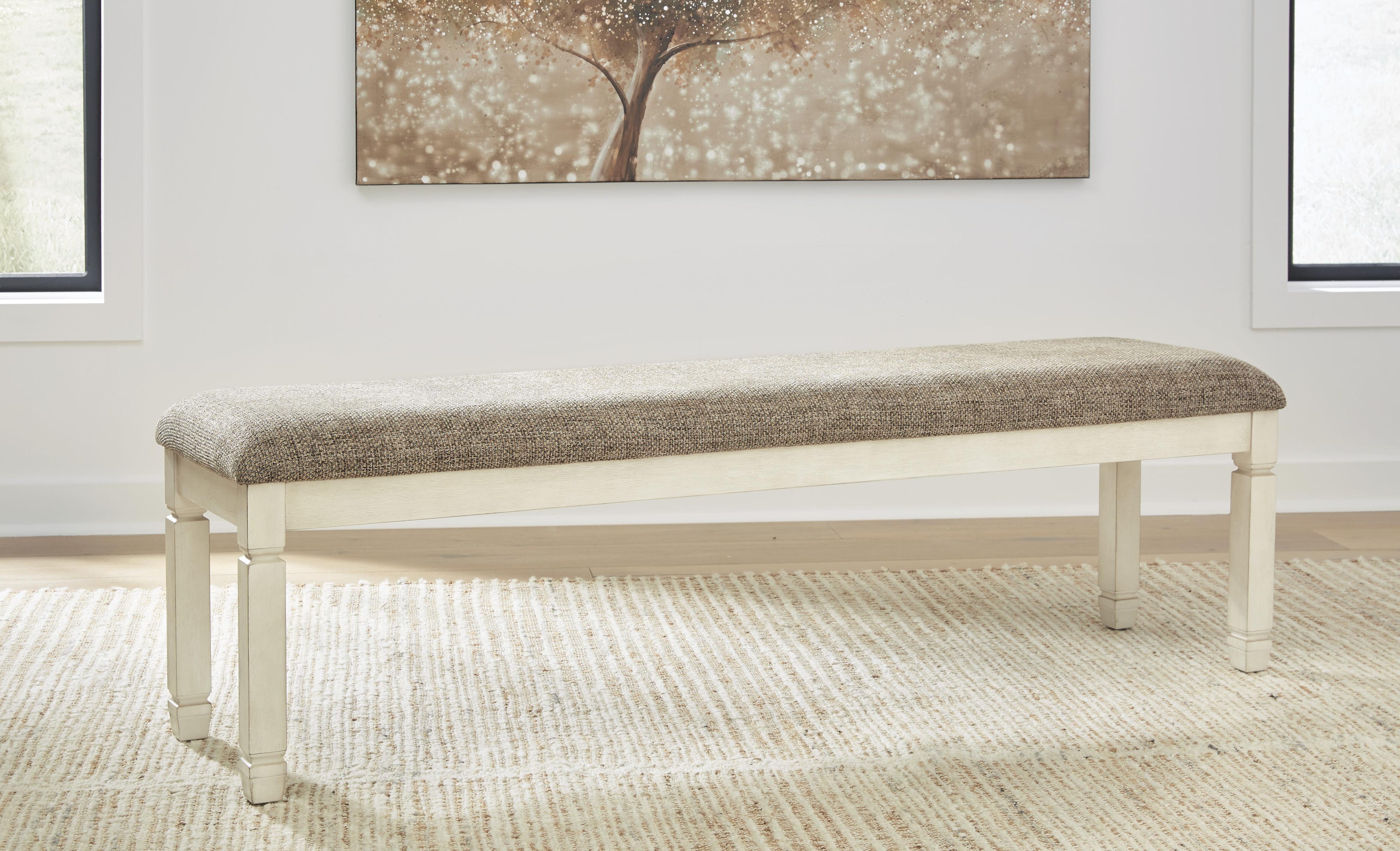 Bolanburg Extendable Dining Table and 4 Chairs and Bench