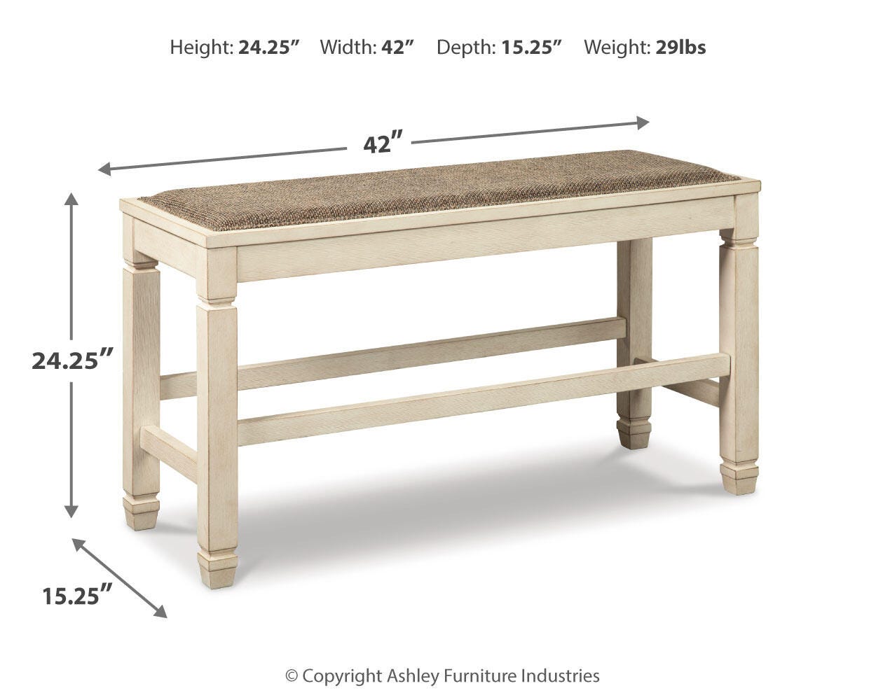 Bolanburg Counter Height Dining Bench