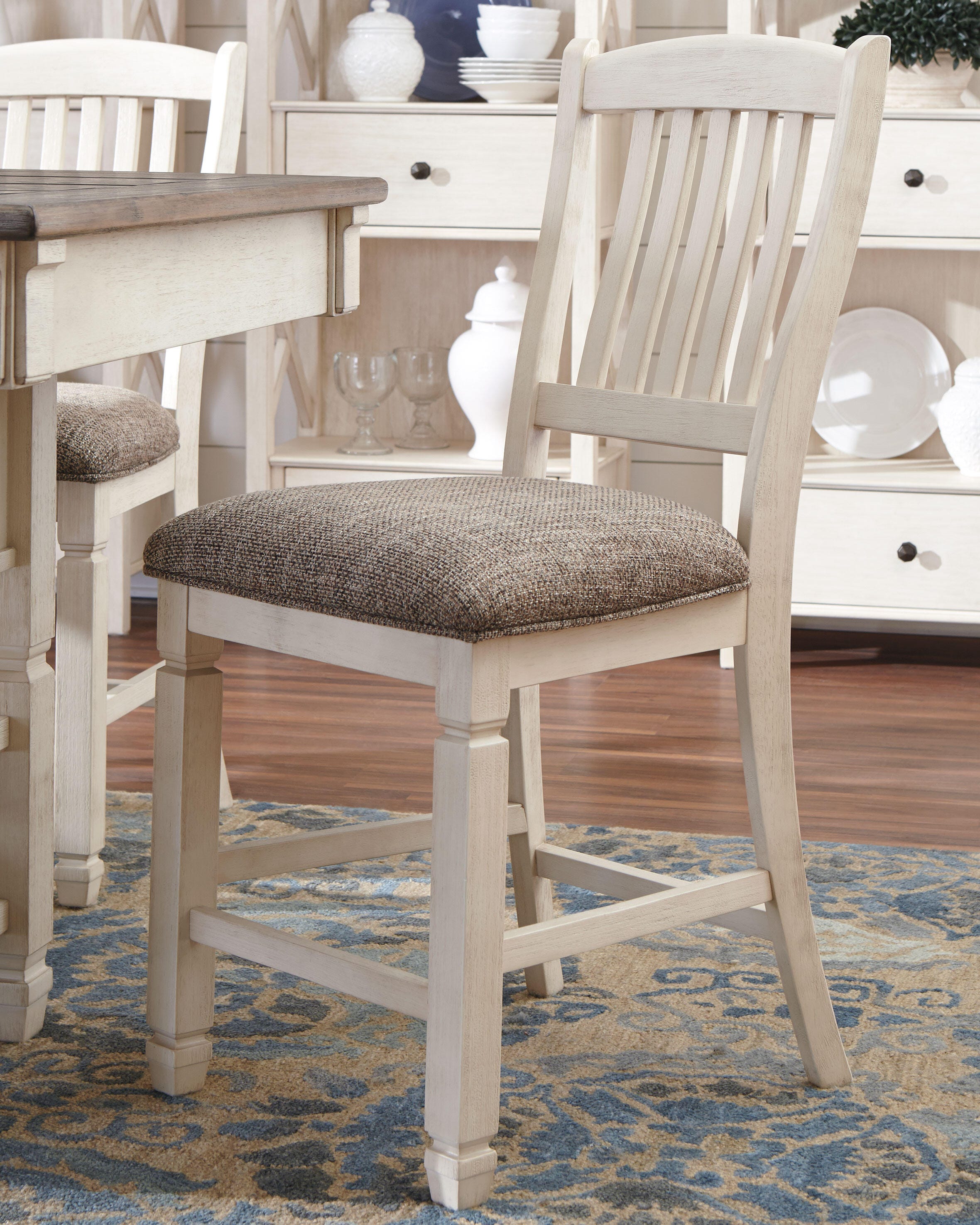 Bolanburg Counter Height Dining Table and 4 Barstools