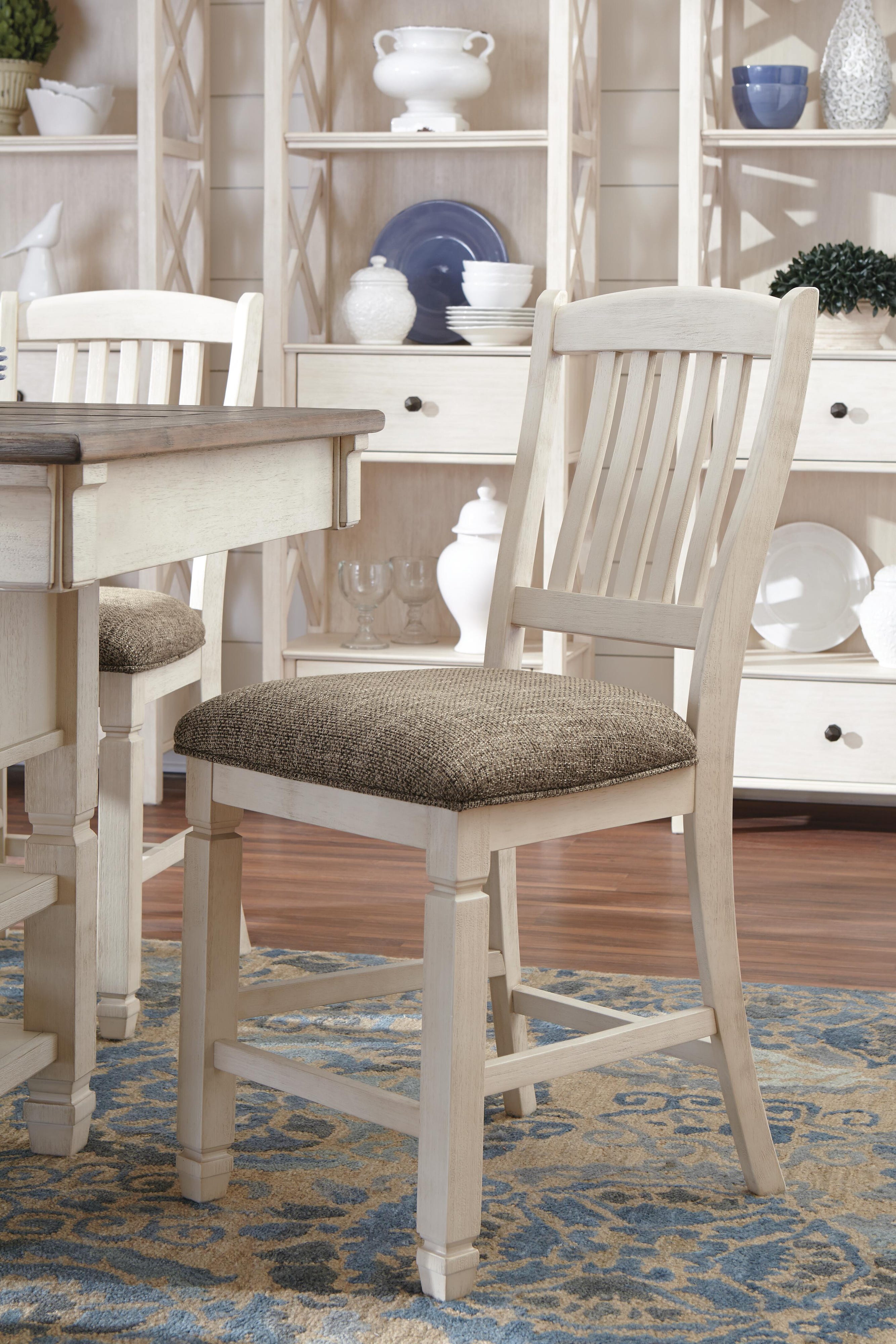 Bolanburg Counter Height Dining Table and 6 Bar Stools