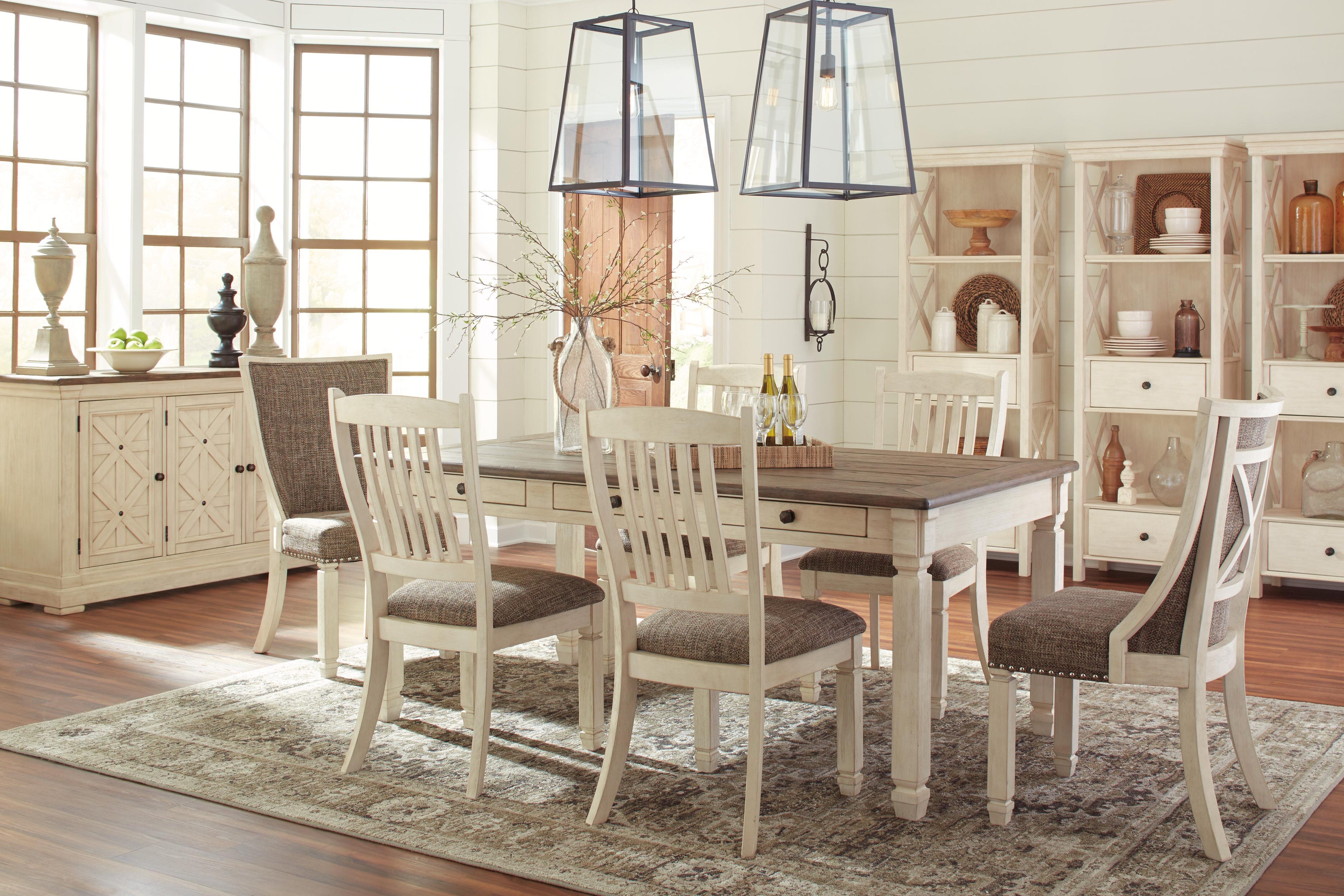 Bolanburg Dining Table and 6 Chairs with Server