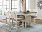 Bolanburg Counter Height Dining Table and 4 Bar Stools