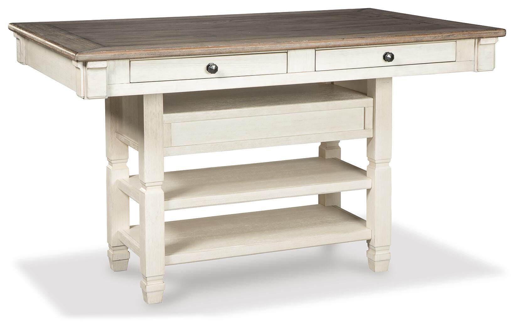 Bolanburg Counter Height Dining Table and 6 Barstools with Server