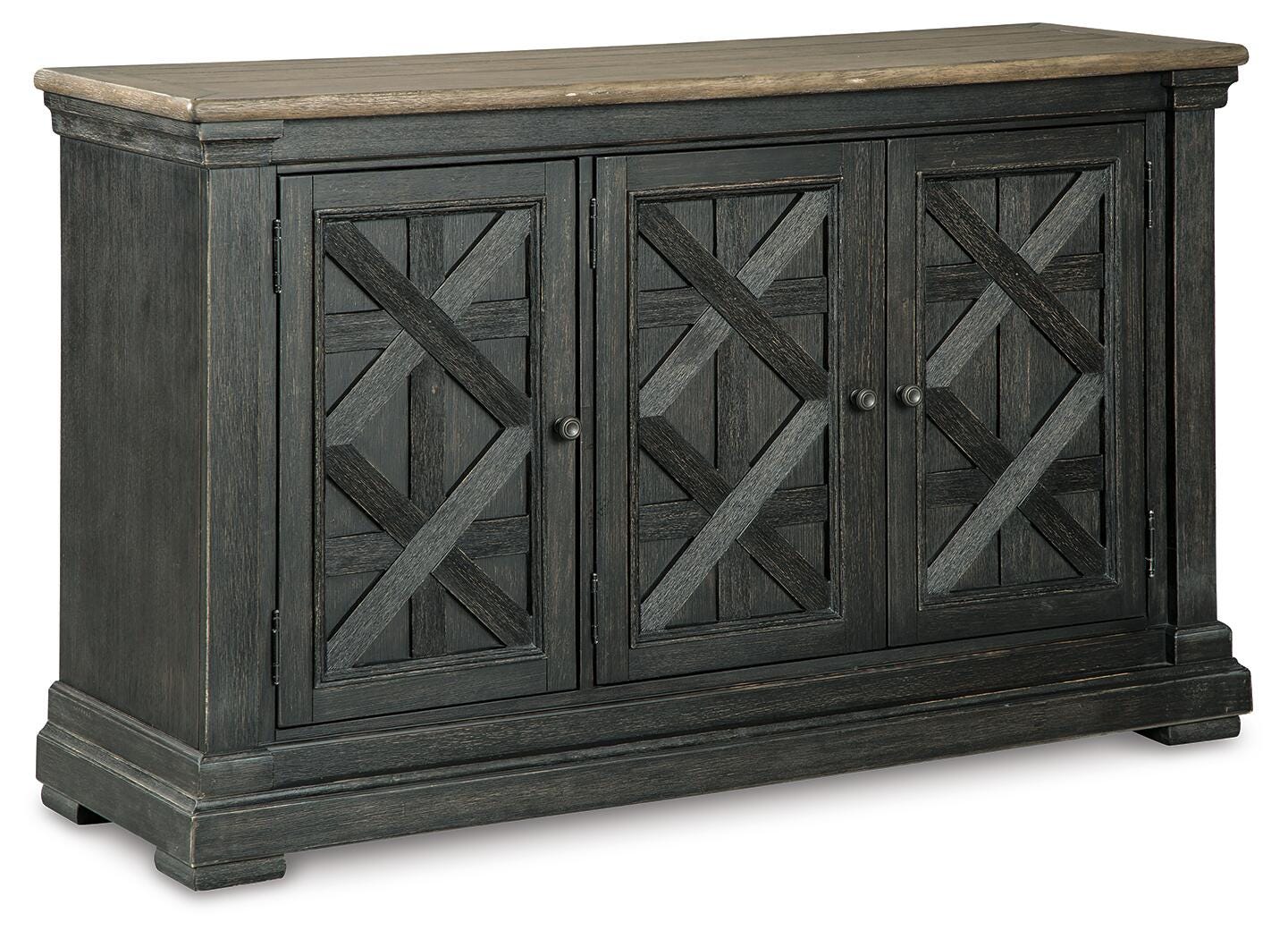 Tyler Creek Counter Height Dining Table and 4 Barstools with Server