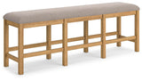 Havonplane Counter Height Dining Table, 6 Barstools and Bench