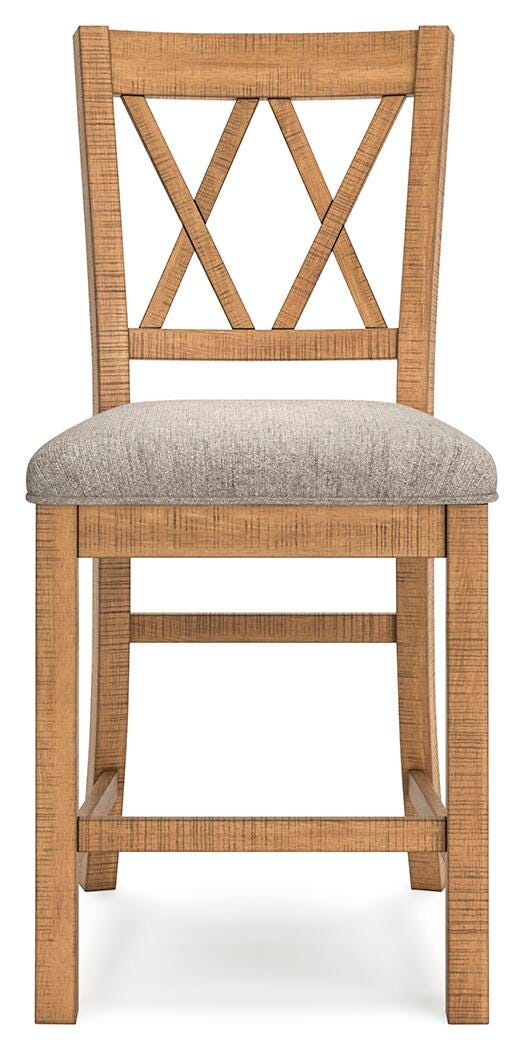 Havonplane Counter Height Extendable Dining Table and 8 Barstools with Storage