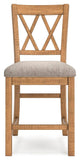 Havonplane Counter Height Extension Dining Table and 6 Barstools