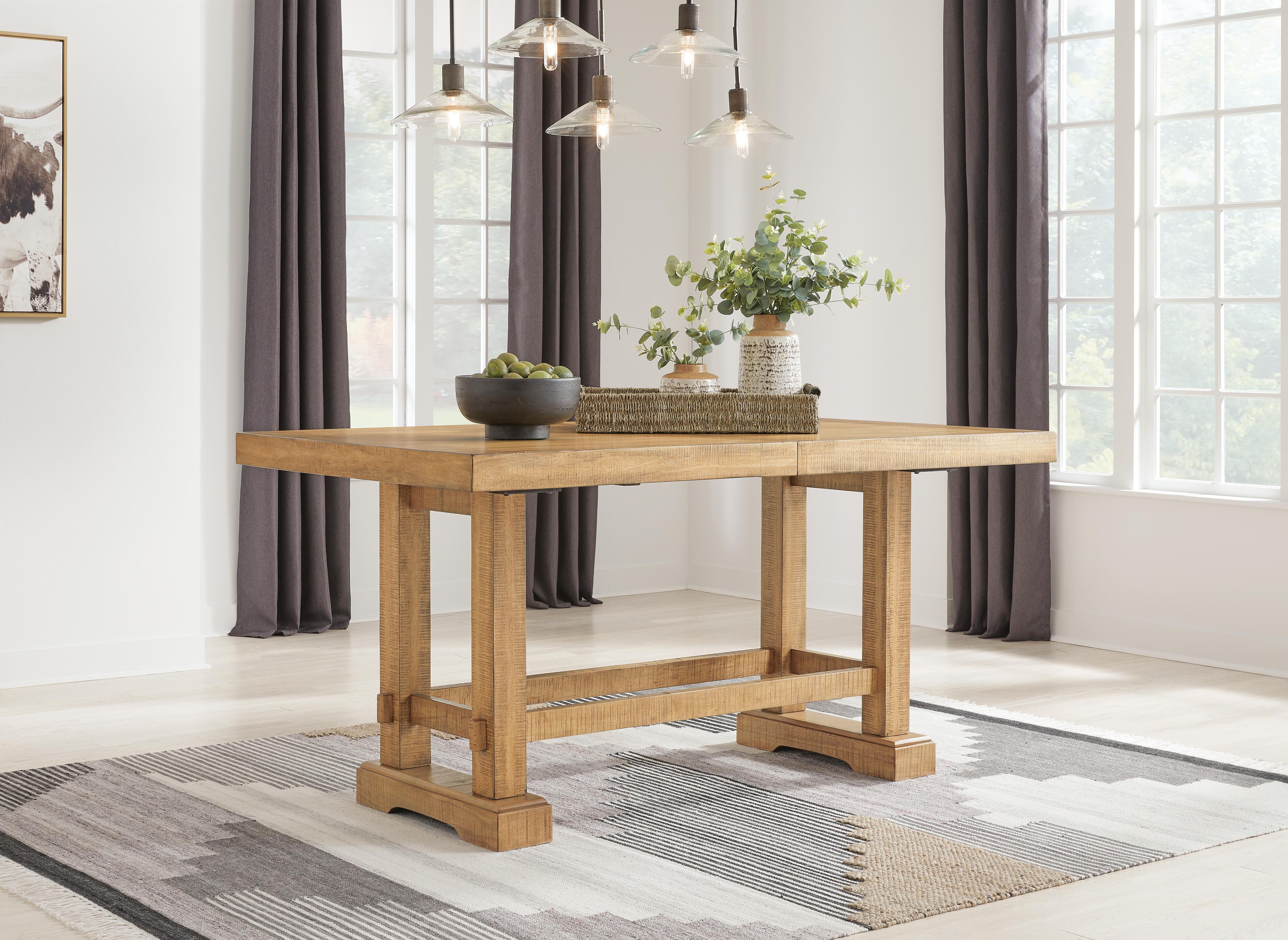 Havonplane Counter Height Extension Dining Table and 4 Barstools