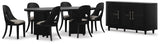 Rowanbeck Dining Table and 6 Chairs with Storage