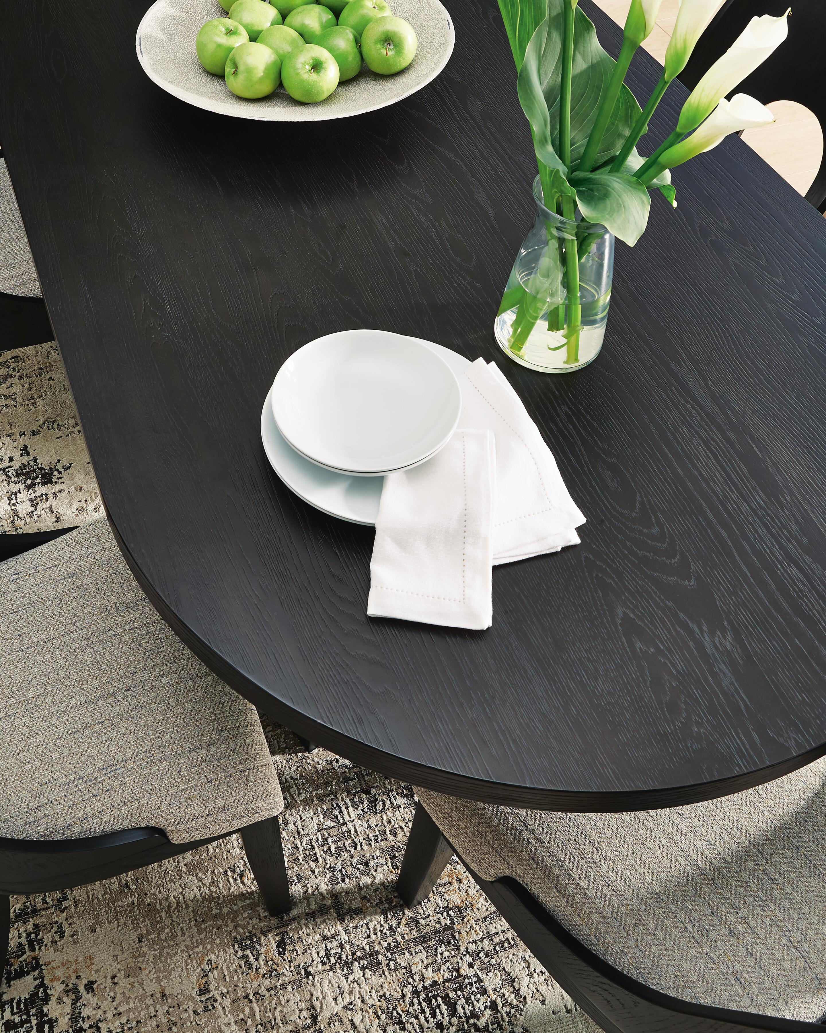 Rowanbeck Dining Table and 6 Chairs with Storage