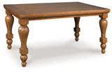 Greddinton Counter Height Dining Table and 4 Barstools