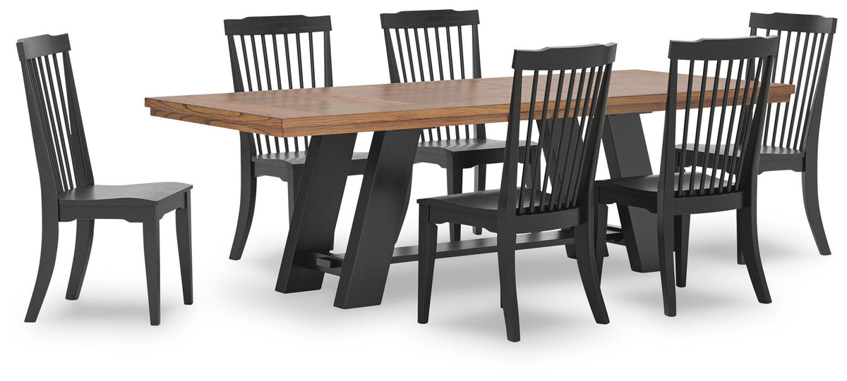 Greddinton Extension Dining Table and 6 Chairs