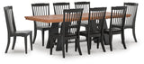 Greddinton Extension Dining Table and 8 Chairs