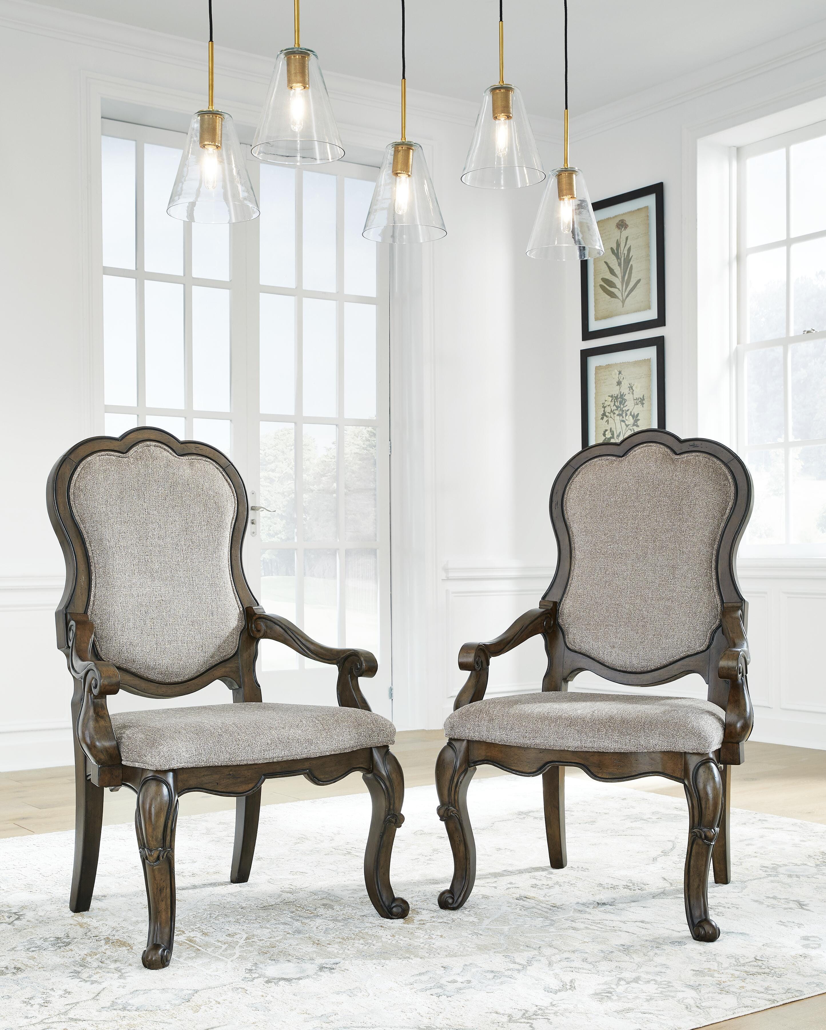 Maylee Extendable Dining Table and 8 Chairs with Storage