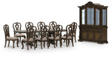 Maylee Extendable Dining Table and 10 Chairs with Storage