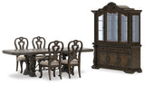 Maylee Extendable Dining Table and 4 Chairs with Storage