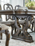 Maylee Extendable Dining Table and 6 Chairs and Bench