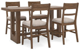 Cabalynn Counter Height Dining Table and 4 Barstools