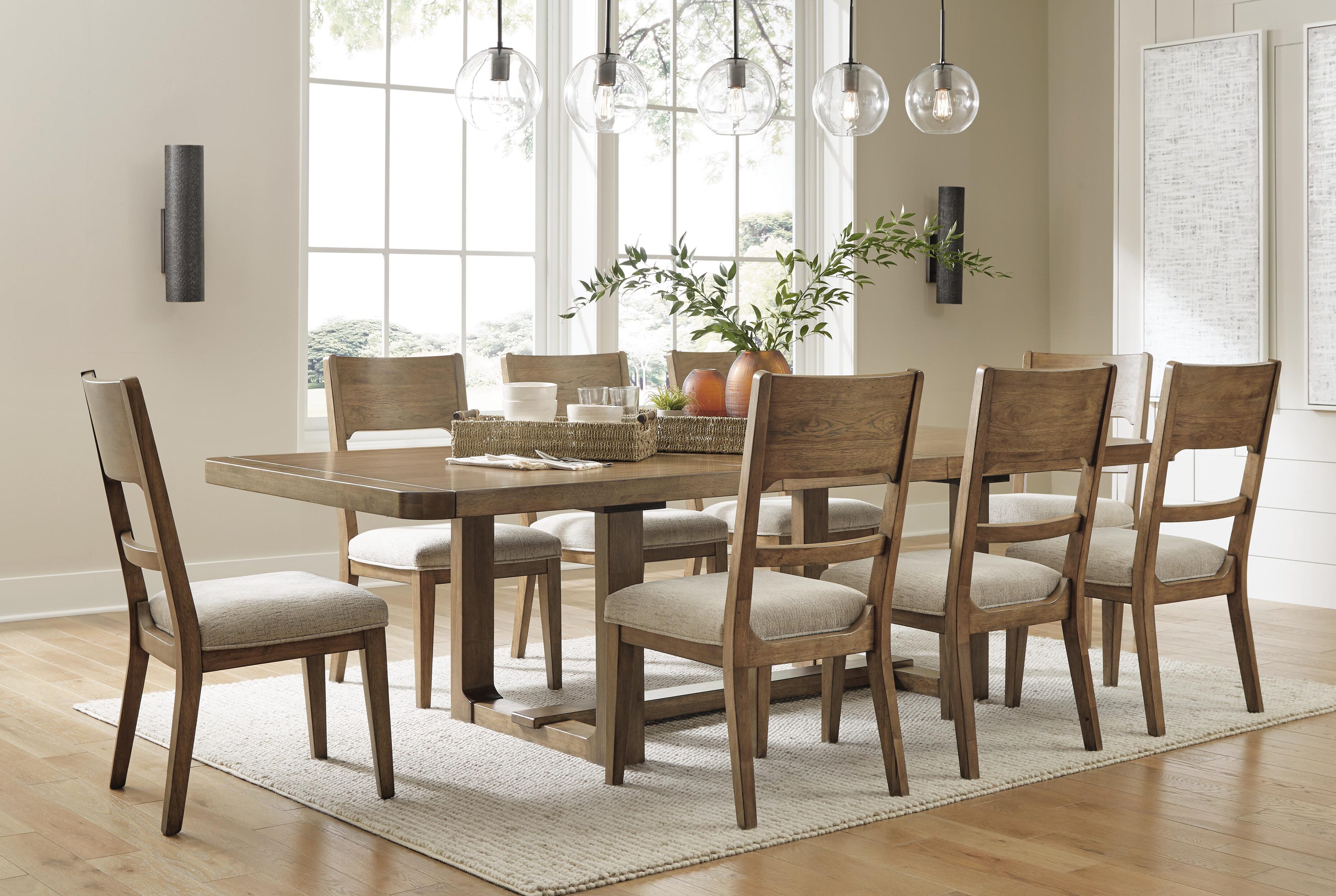 Cabalynn Extendable Dining Table and 8 Chairs