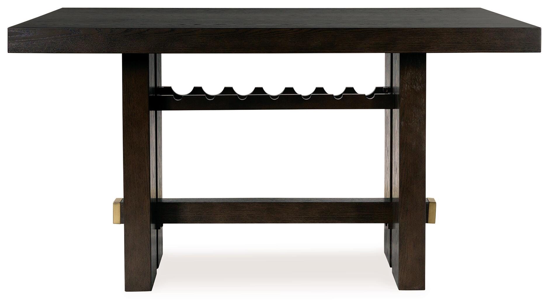 Burkhaus Counter Height Dining Table and 6 Barstools with Storage
