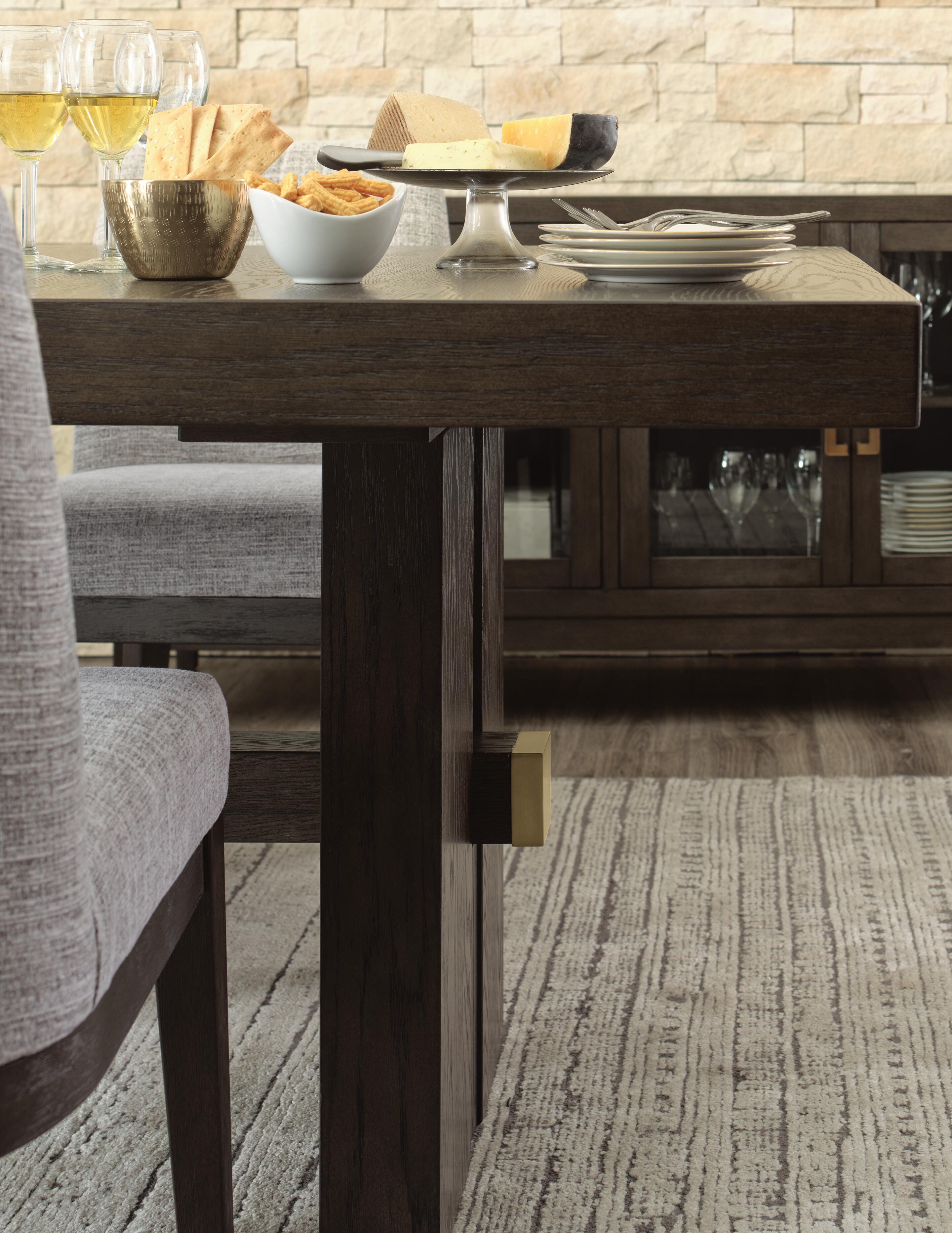 Burkhaus Extendable Dining Table and 8 Chairs with Storage