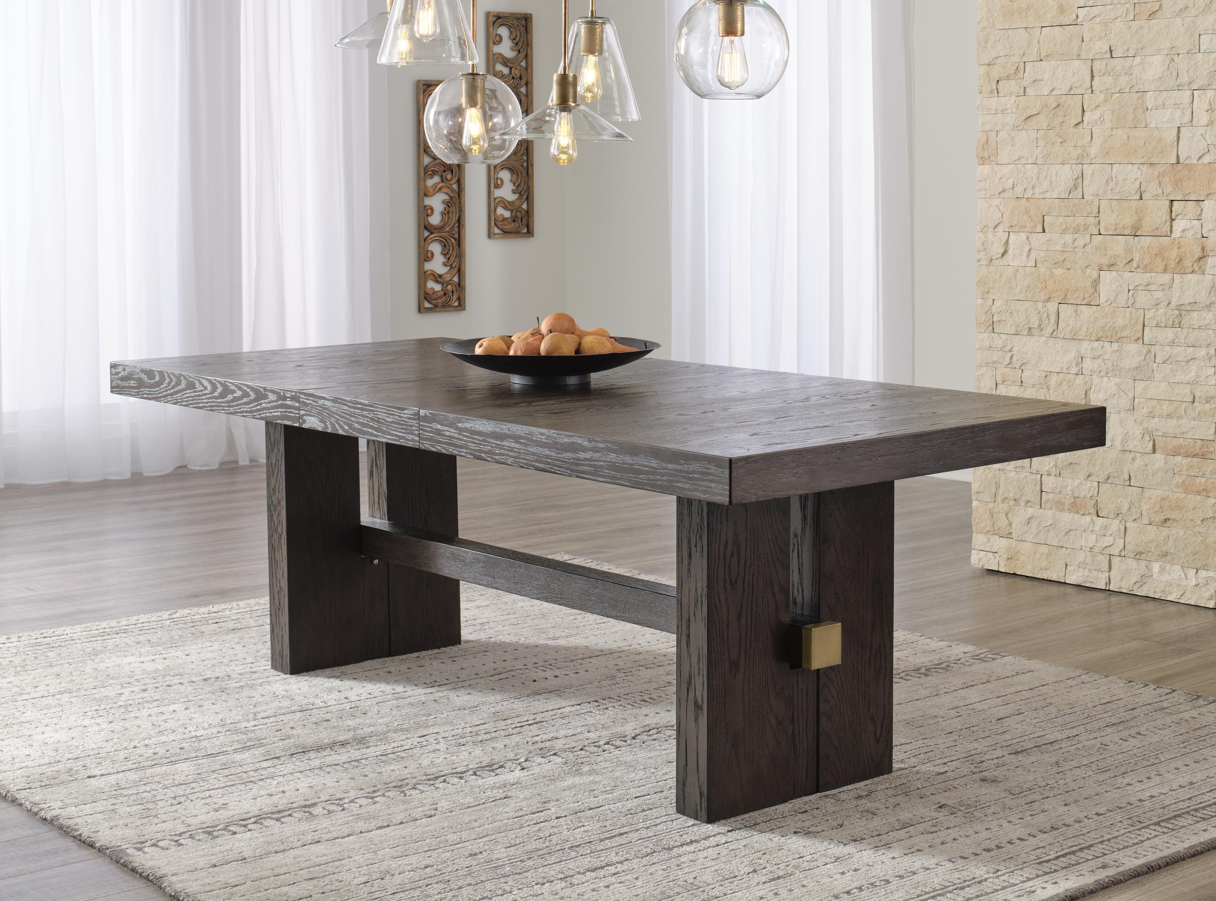 Burkhaus Extendable Dining Table and 8 Chairs with Storage