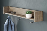 Oliah Wall Mounted Coat Rack with Shelf