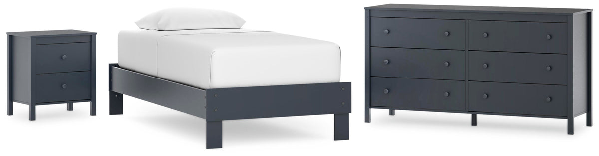 Simmenfort Platform Bed, Dresser and Nightstand