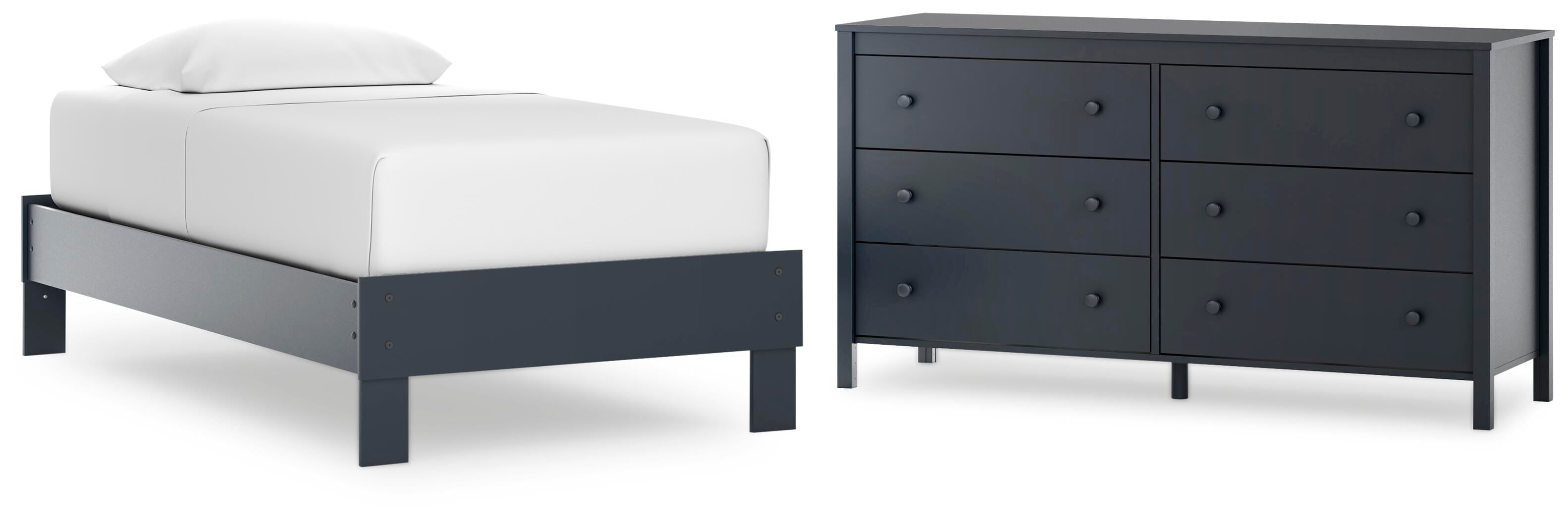 Simmenfort Platform Bed and Dresser