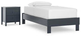 Simmenfort Platform Bed and Nightstand