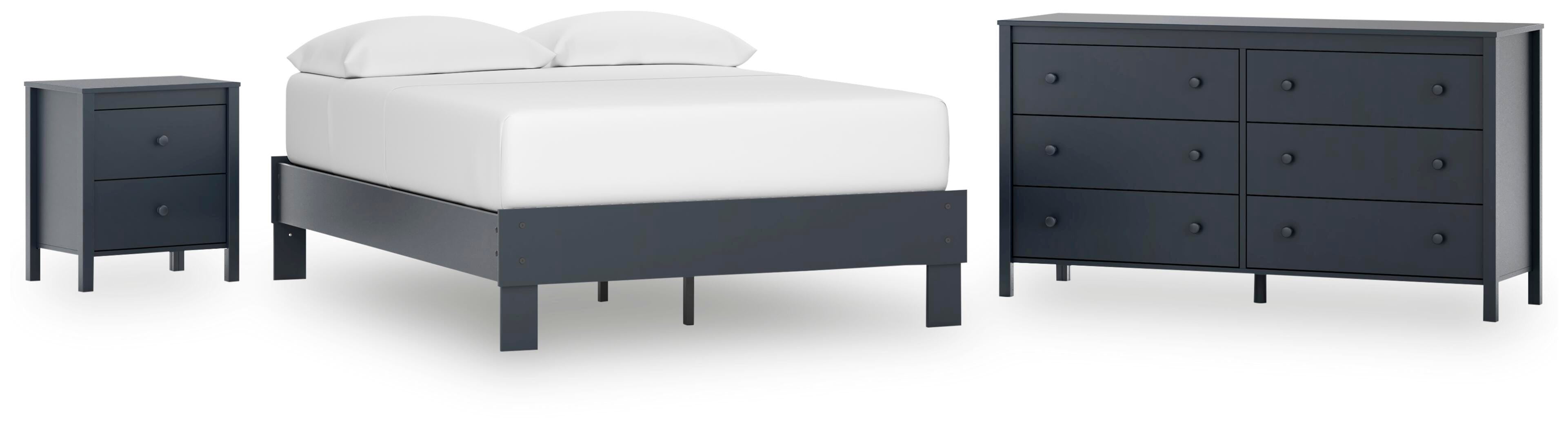 Simmenfort Platform Bed, Dresser and Nightstand