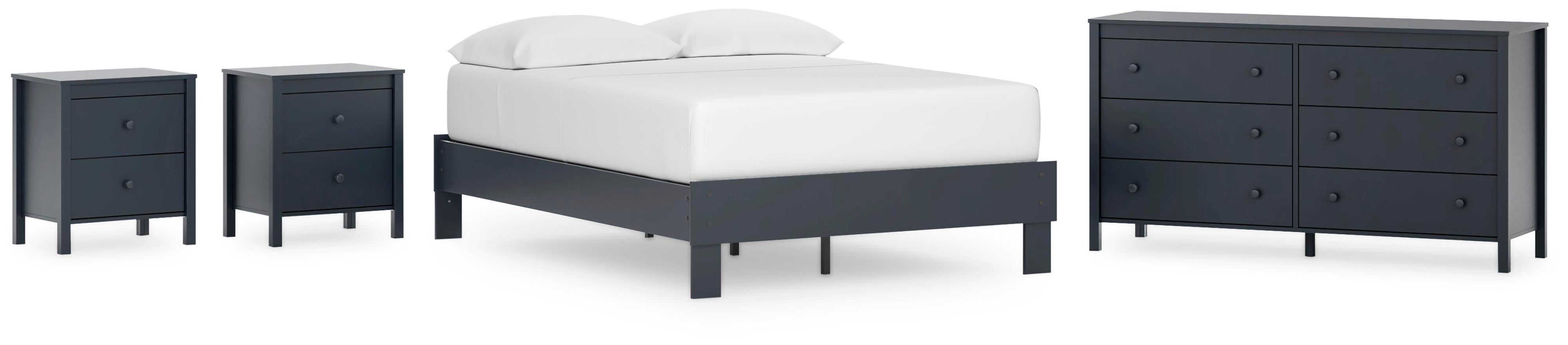Simmenfort Platform Bed, Dresser and 2 Nightstands