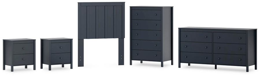 Simmenfort Panel Headboard, Dresser, Chest and 2 Nightstands