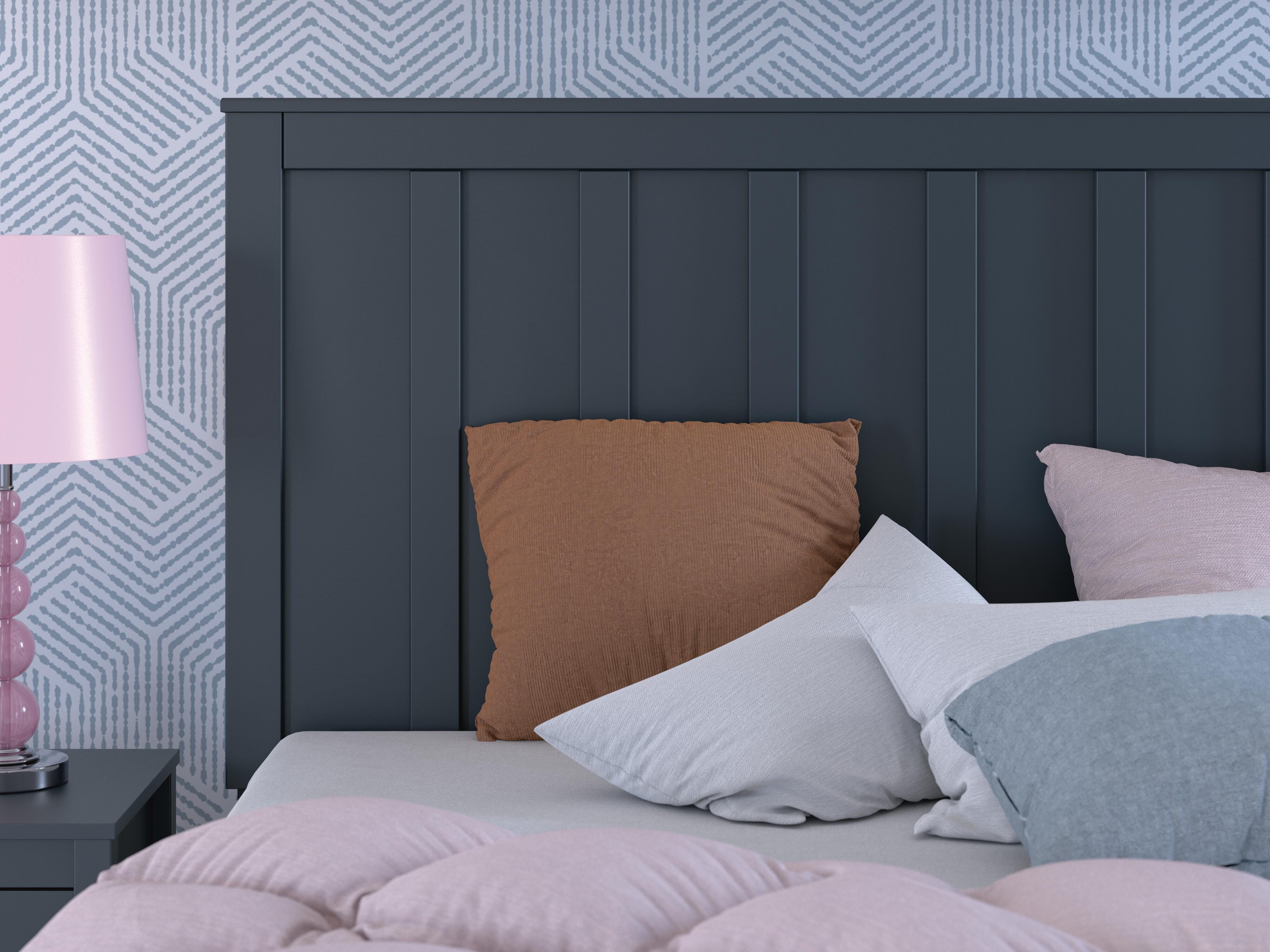 Simmenfort Panel Headboard and 2 Nightstands
