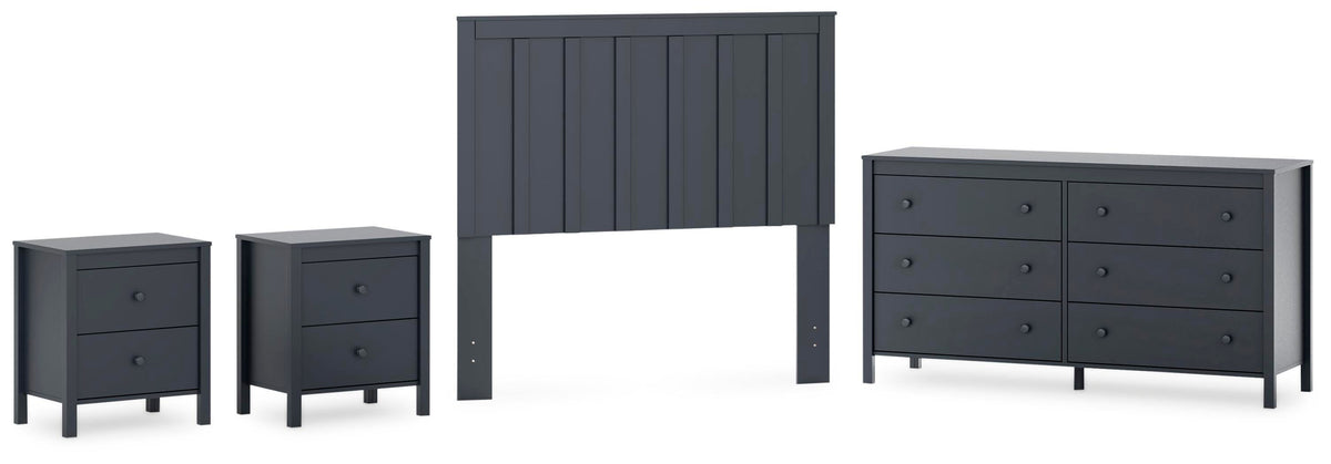 Simmenfort Panel Headboard, Dresser and 2 Nightstands