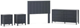 Simmenfort Panel Headboard, Dresser and 2 Nightstands