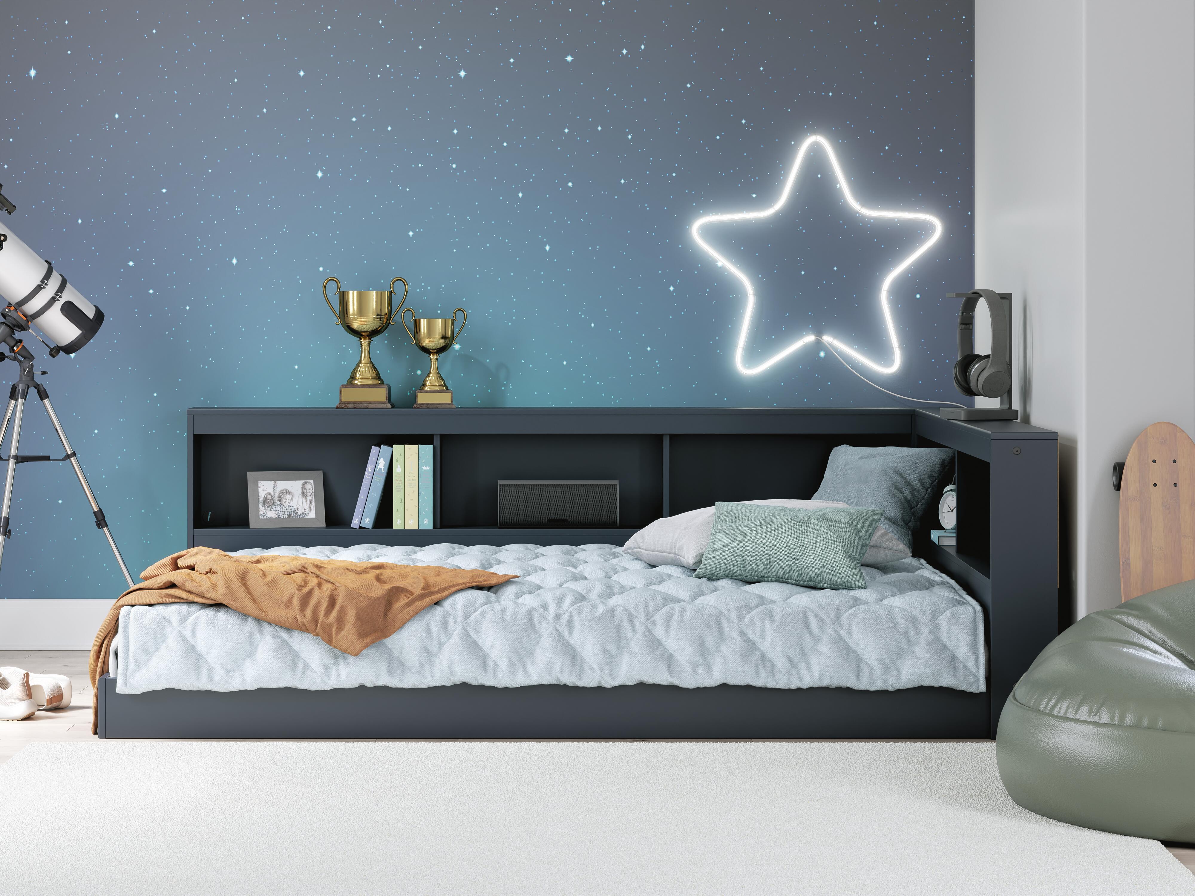 Simmenfort Bookcase Storage Bed