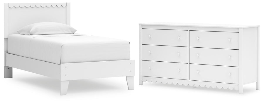Hallityn Panel Platform Bed and Dresser