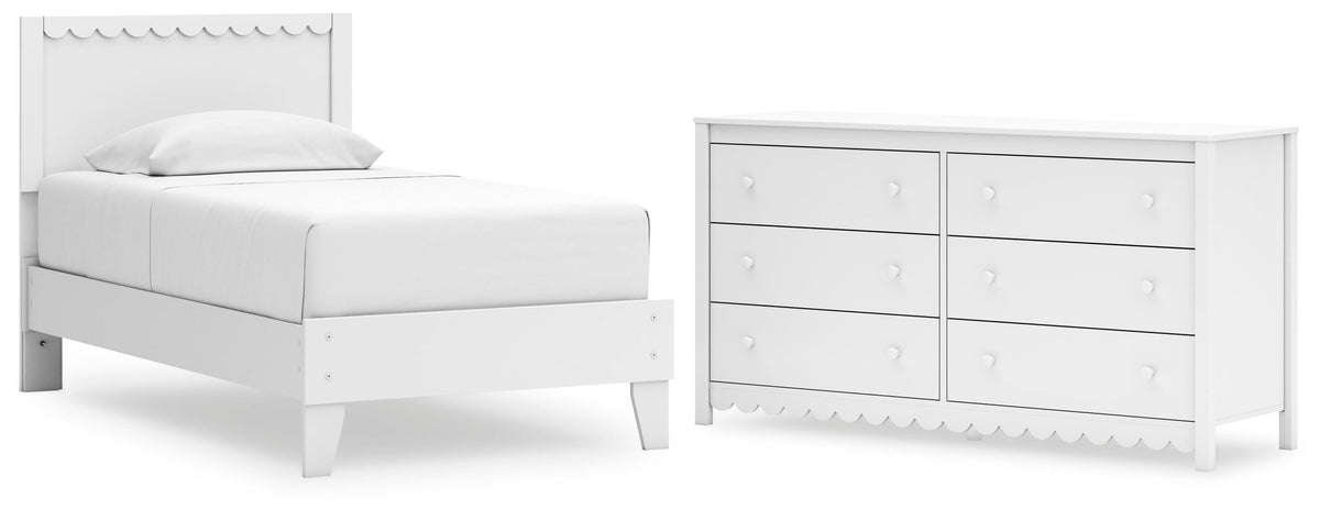 Hallityn Panel Platform Bed and Dresser