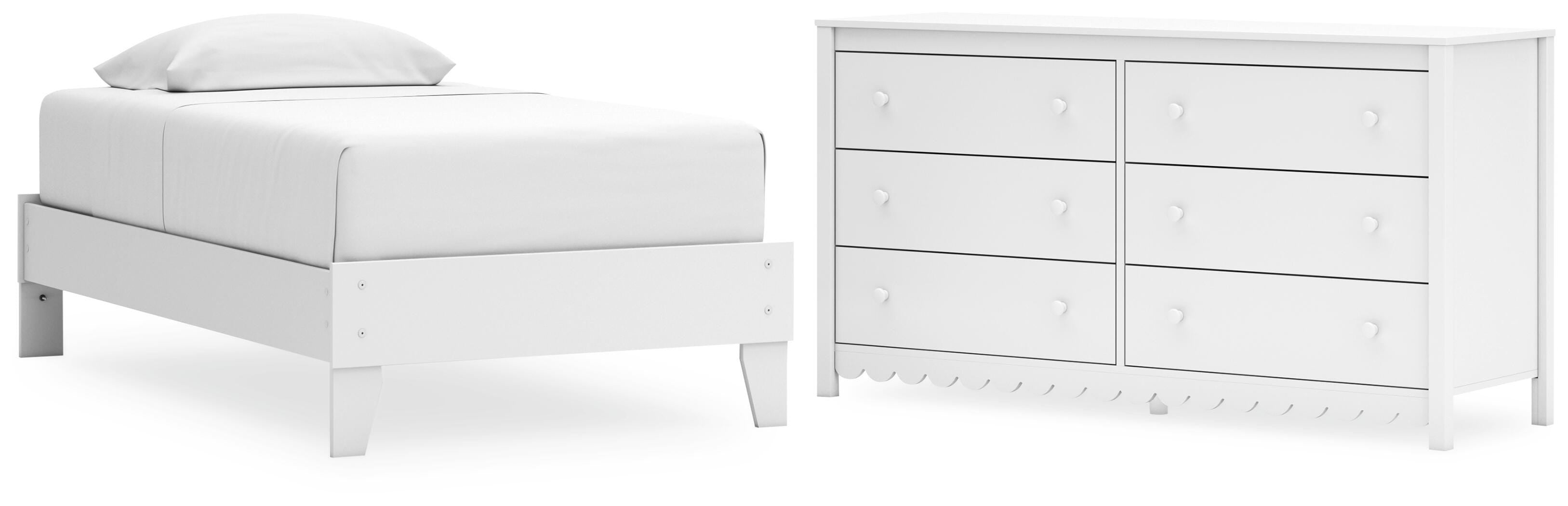 Hallityn Platform Bed and Dresser