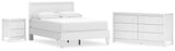 Hallityn Panel Platform Bed, Dresser and Nightstand