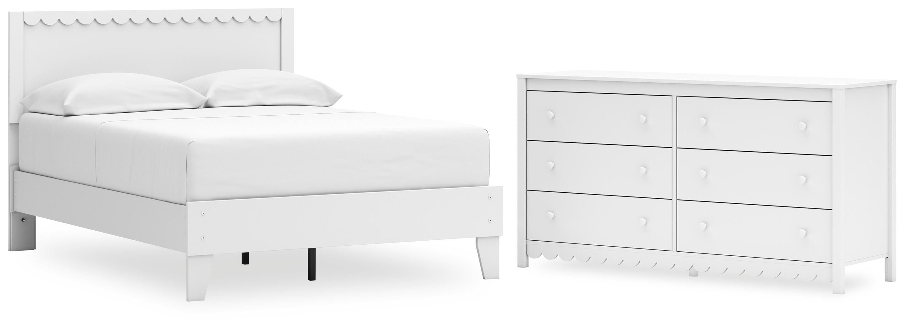 Hallityn Panel Platform Bed and Dresser